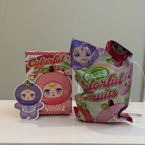 New MM Sugar Baby Colorful Fruits Plush Pendant - GRAPE